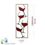 Wallity Accesorio Decorativo de Metal Multicolor